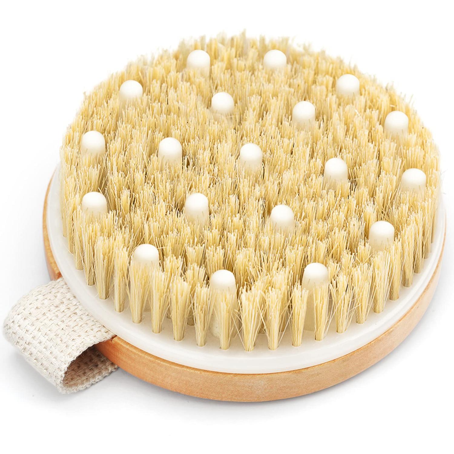 POPCHOSE Body Exfoliator Dry Brush, Dry Brushing Exfoliating Body Brush