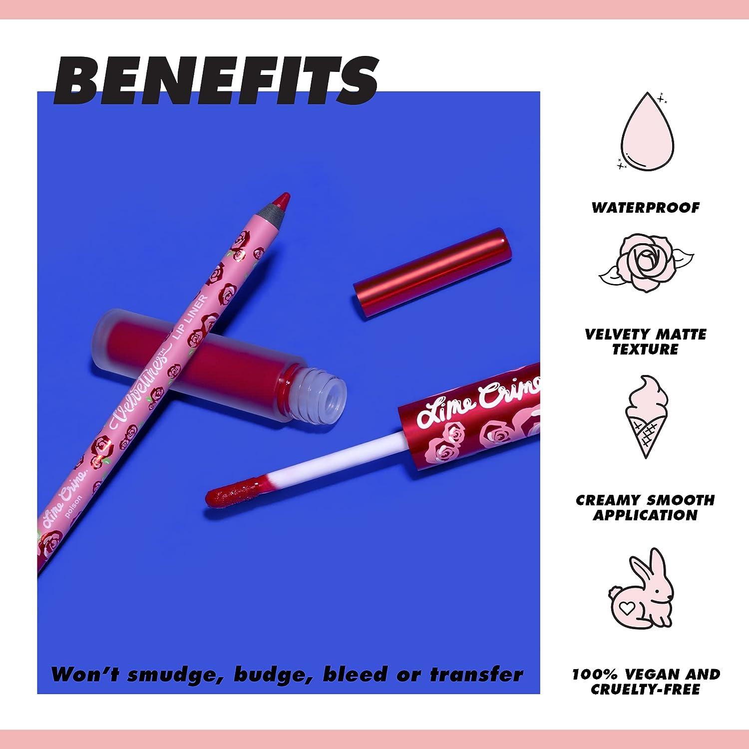 Lime Crime Velvetines Lip Liner in Chiffon - Rosy Mauve Matte Lip