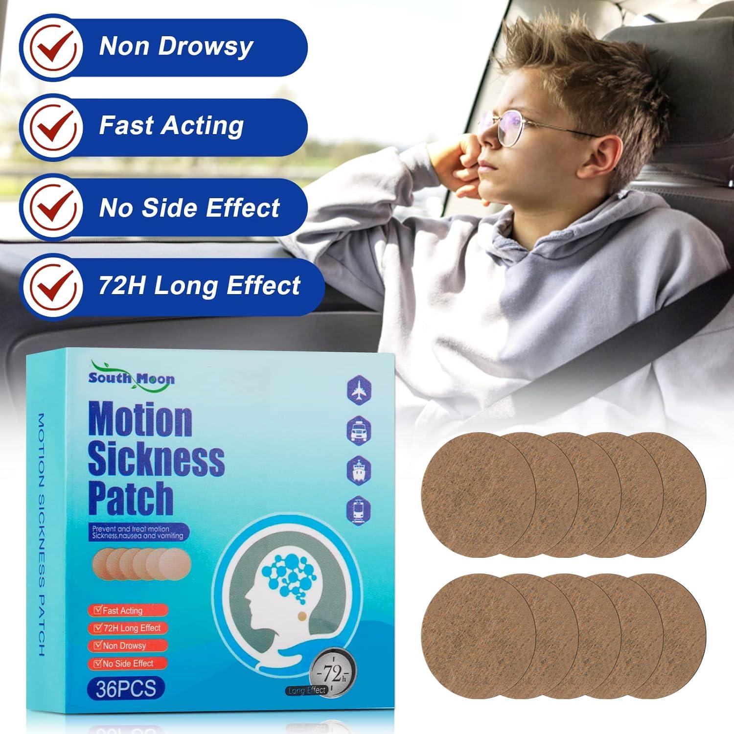 36 Pieces Motion Sickness Patches Sea Sickness Patch for Cruise Motion