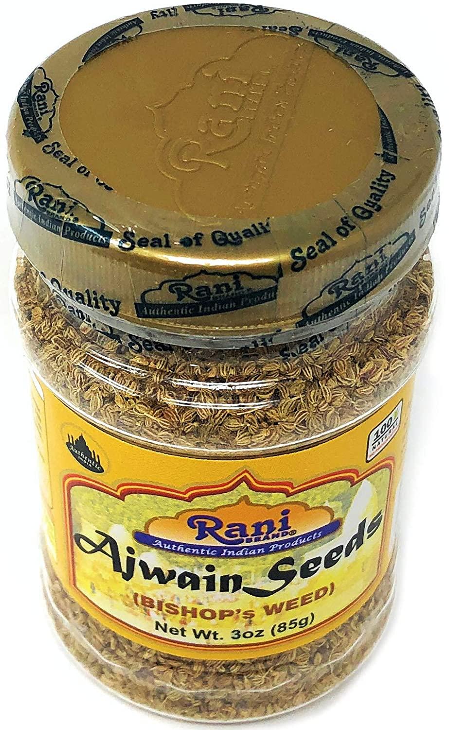 Rani Ajwain Seeds (Carom Weed) Spice Whole 3oz (85g) PET Jar