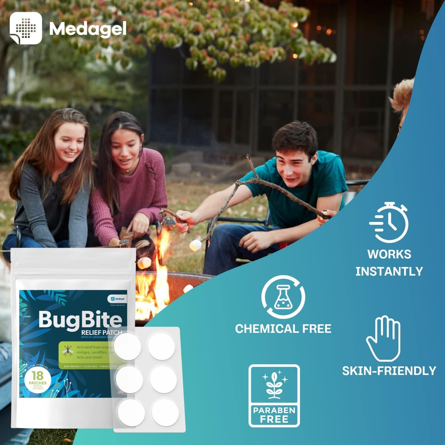 Medagel Bug Bite Relief Patch with Arnica Calming Hydrogel Patches