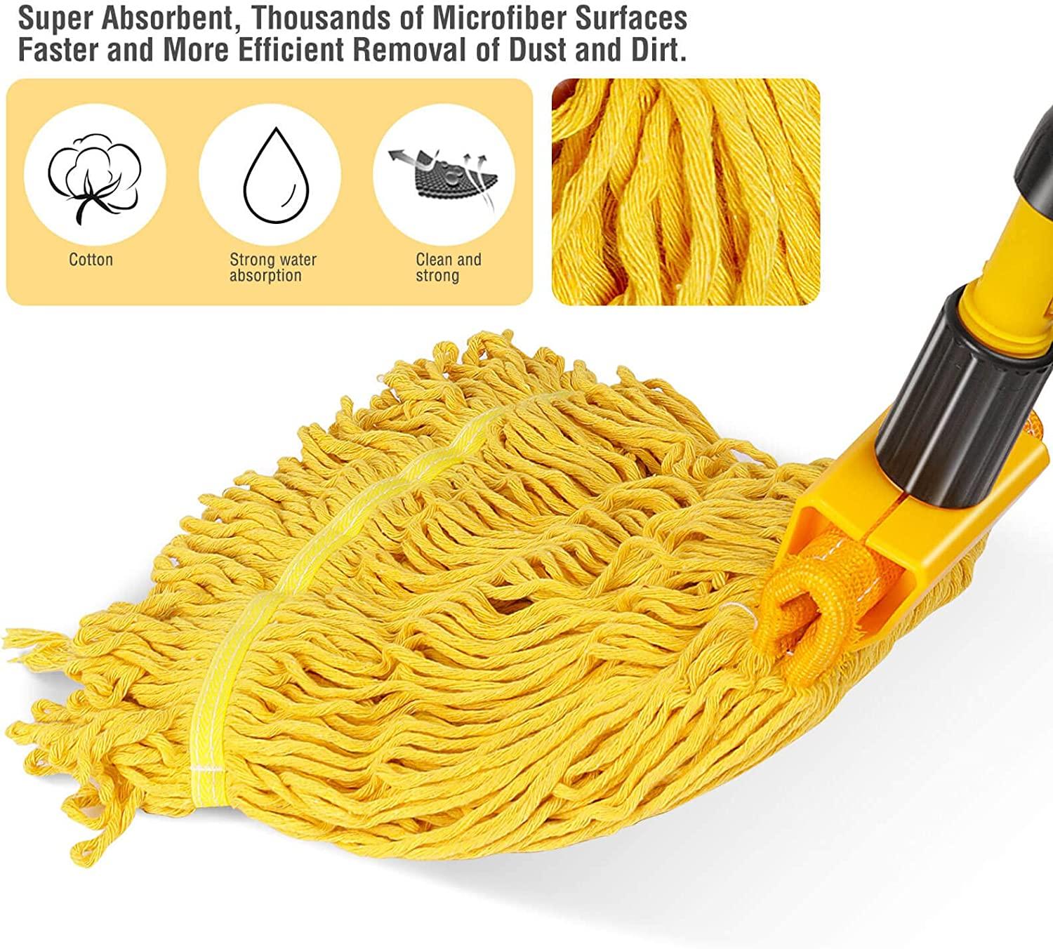 Gadhra Commercial Mop, LoopedEnd String Industrial Mop, Heavy Duty