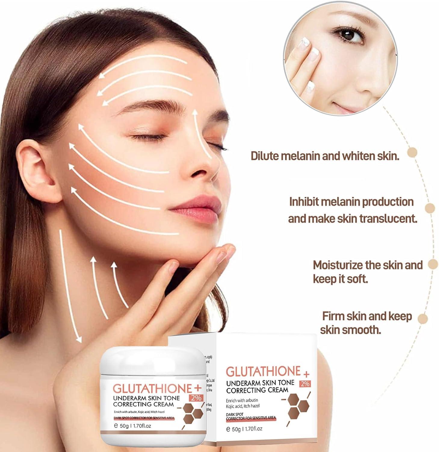 Glutathione Face Cream - Even Skin Tone Face Cream - Kojic Acid