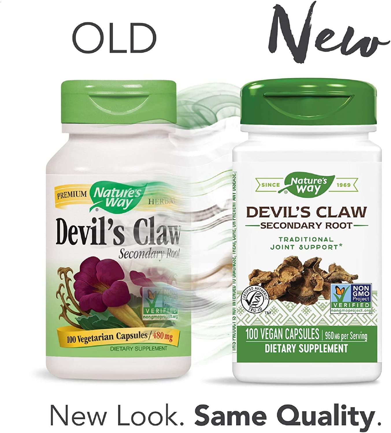 Nature's Way Devil's Claw Root Joint Inflammation Relief, 100 Veg