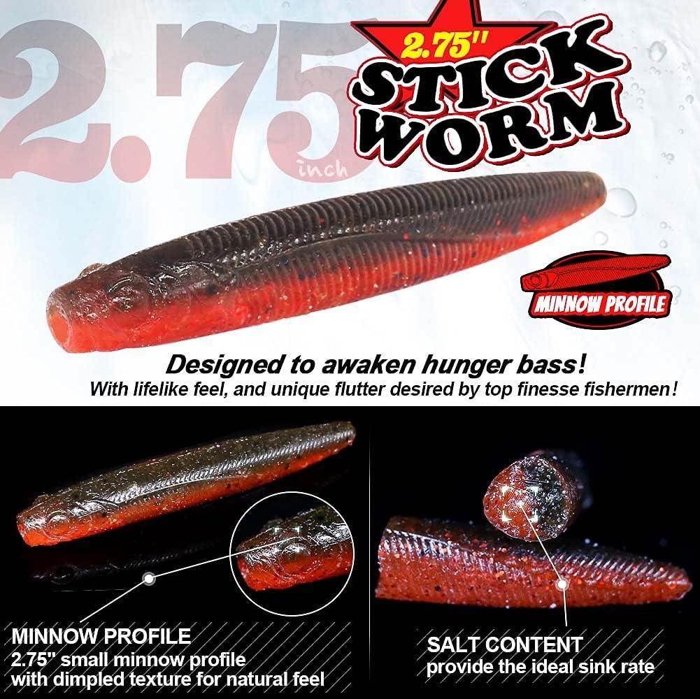 Ned-Rig-Kit-Finesse-Baits-Soft-Plastic-Worms-Fising-Lure for Bass