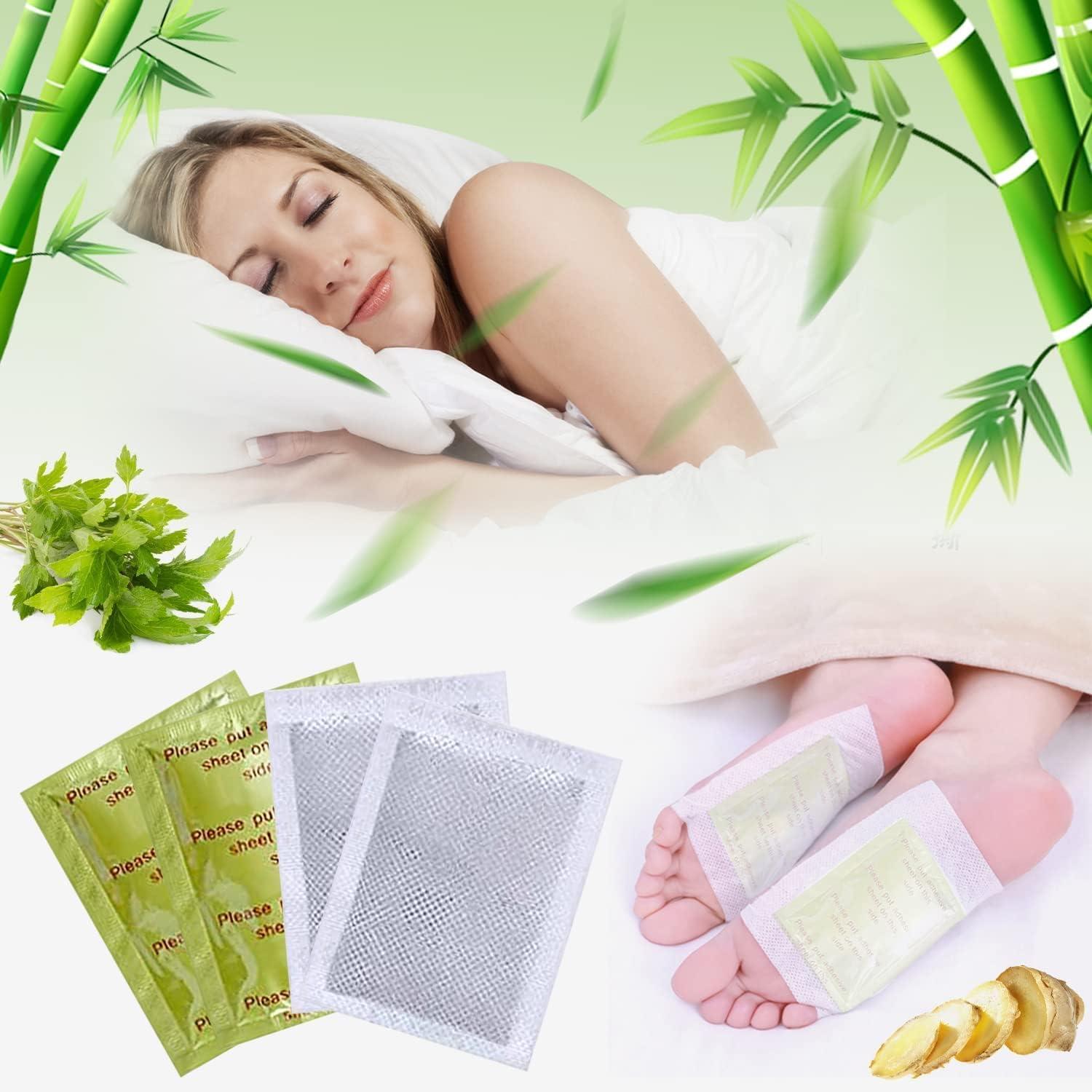 60pcs Organic Bamboo Vinegar Detox Foot Patches | Natural Ingredients |  Improve Sleep | Easy to Use | Includes Extra Socks | Buy Now with Express  International Delivery | GoSupps.com