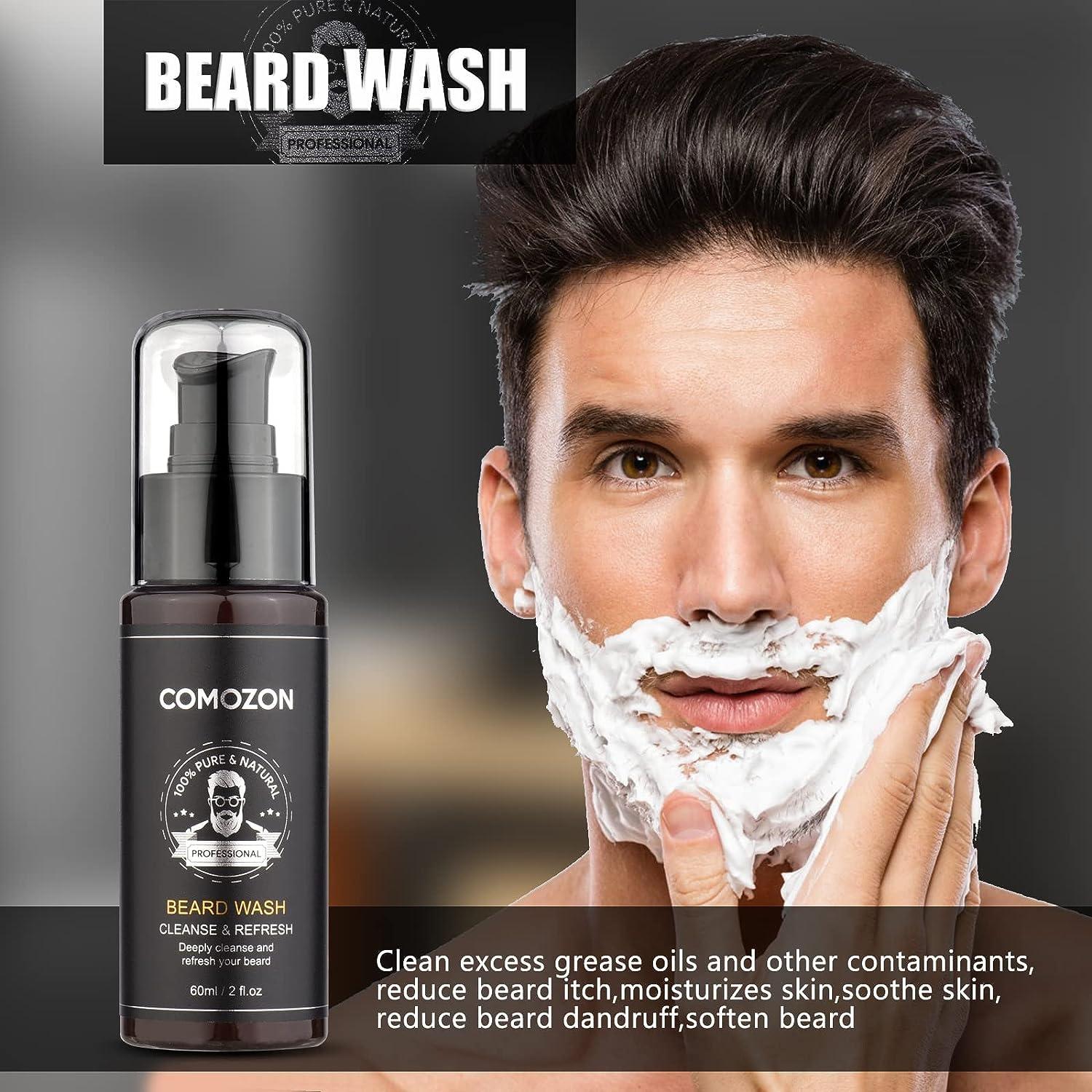 Caveman Beard Oil, Balm, Soap And Comb Kit, Leave In Conditioner - Foto 5