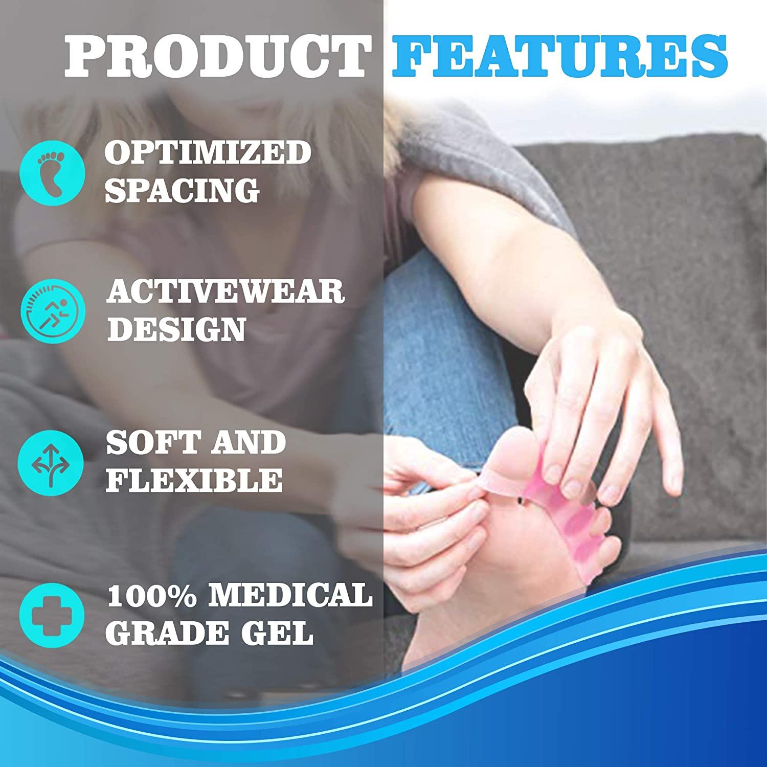 (5 Pair) Toe Separators, Spacers, Straightener, Stretcher, Spreader