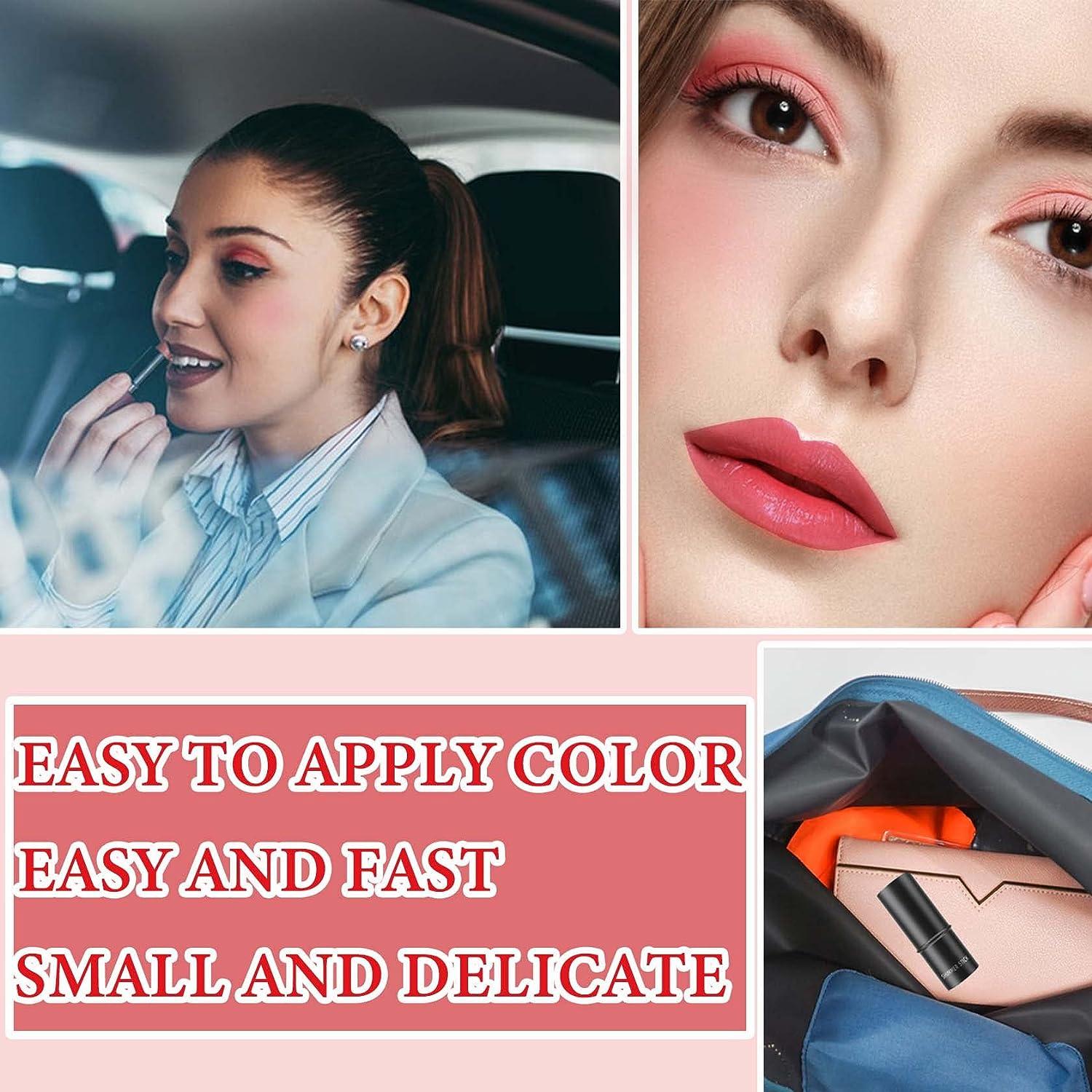 Cream Contour Blush Stick Long Lasting Waterproof Blush Stick for Cheeks&Lips Multipurpose Face