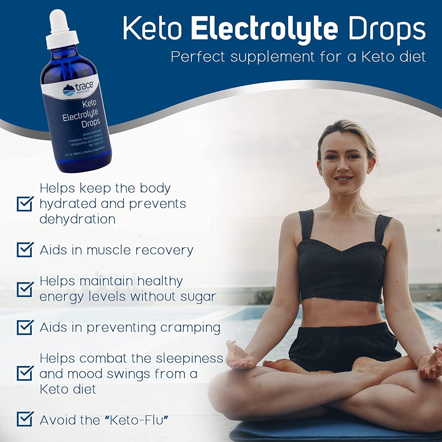 Trace Minerals Research Keto Electrolyte Drops 4 fl oz Stay
