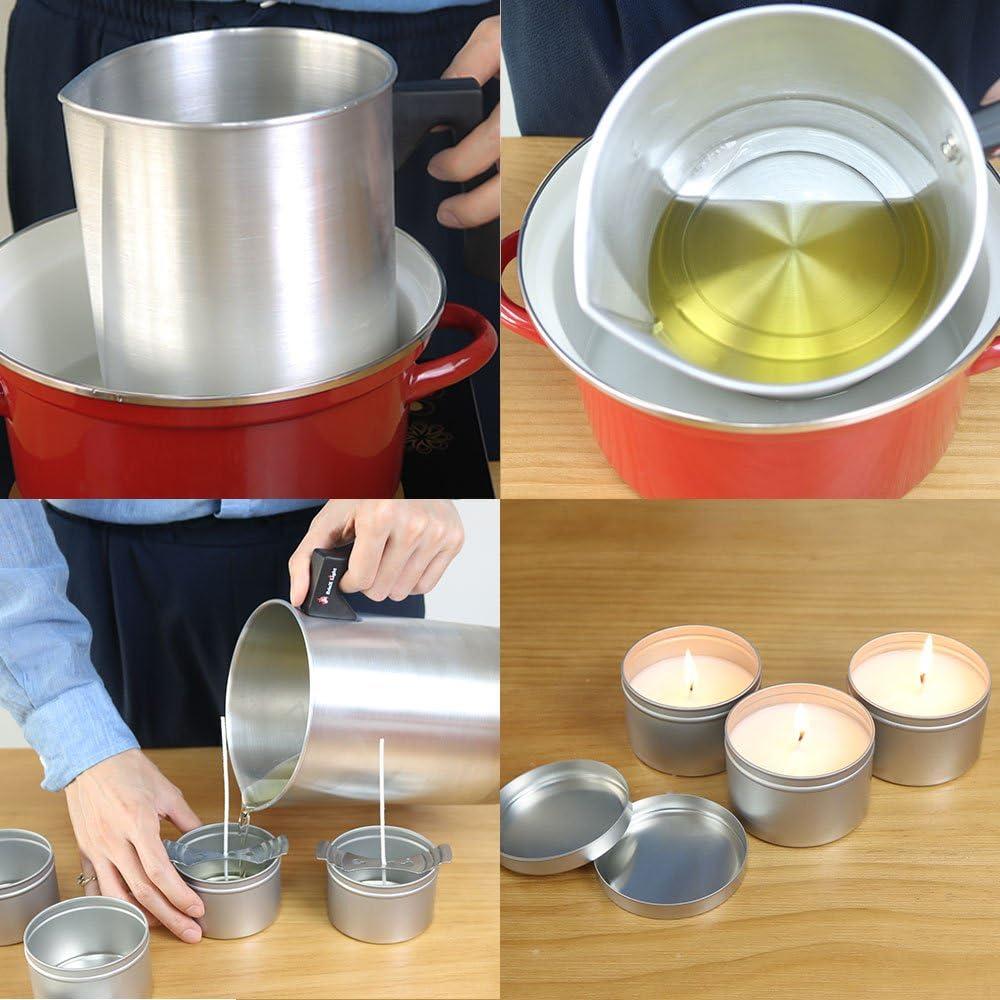 Candle Melting Pot Wax Melting Cup Wax Melting Pot Candle Making Pouring Pot  Heat-Resisting Handle