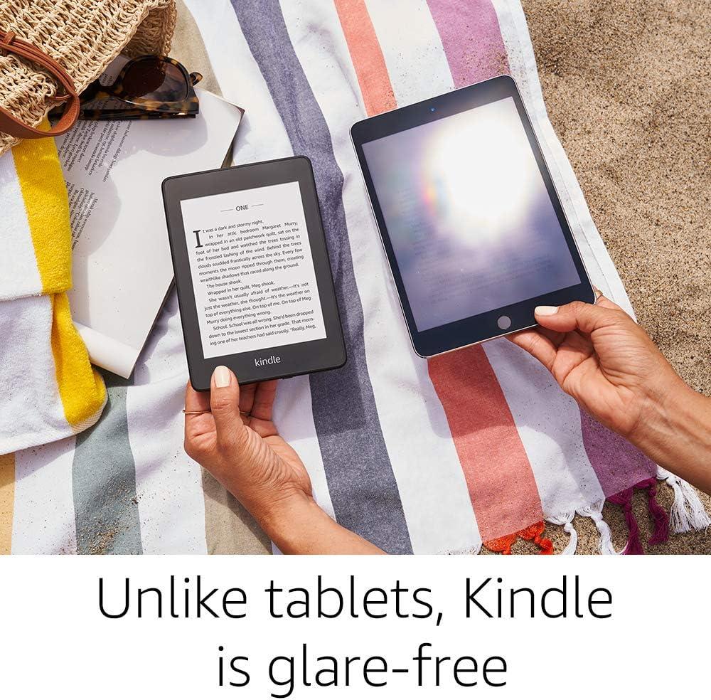 Kindle Paperwhite (2018) - 32GB Waterproof eReader with Free 4G