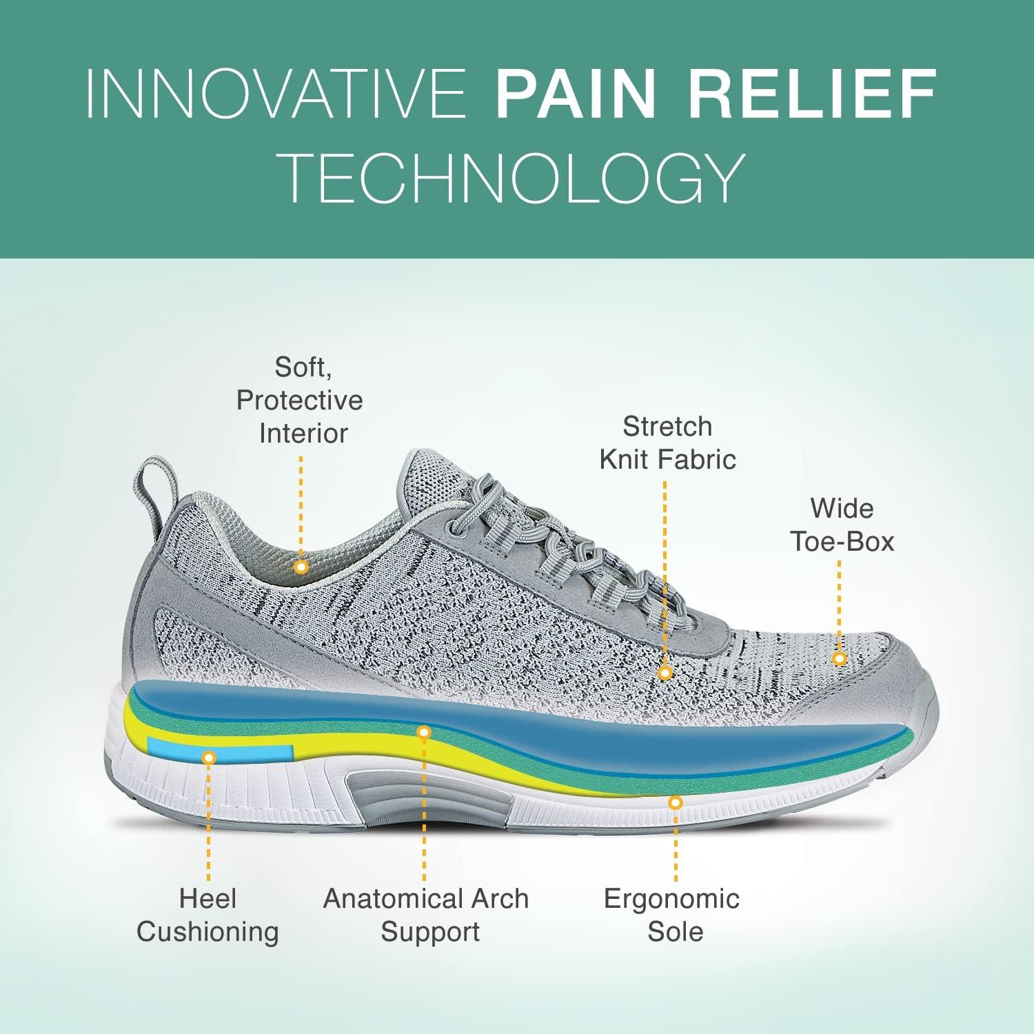 Orthofeet Diabetic Shoes for Men Comfort & Protection with Arch