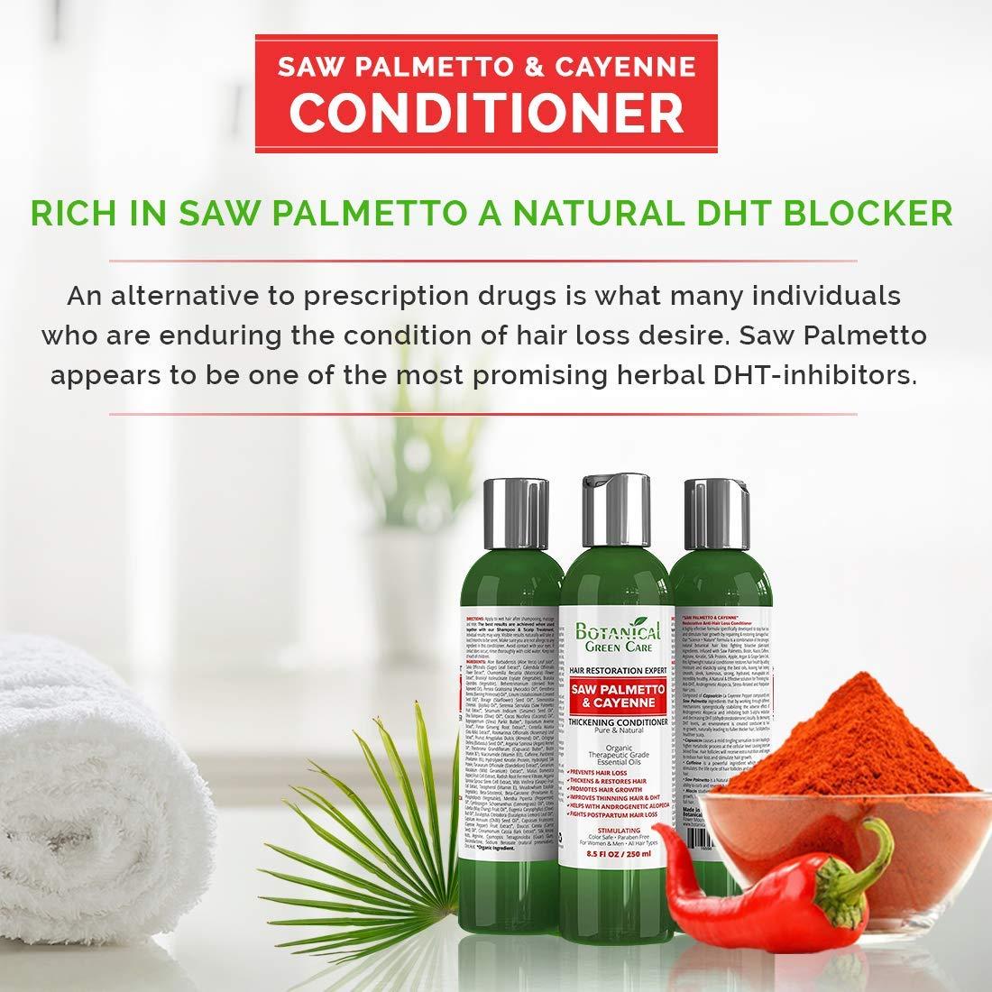 Saw Palmetto & Cayenne Hair Growth Conditioner - Alopecia Prevention ...