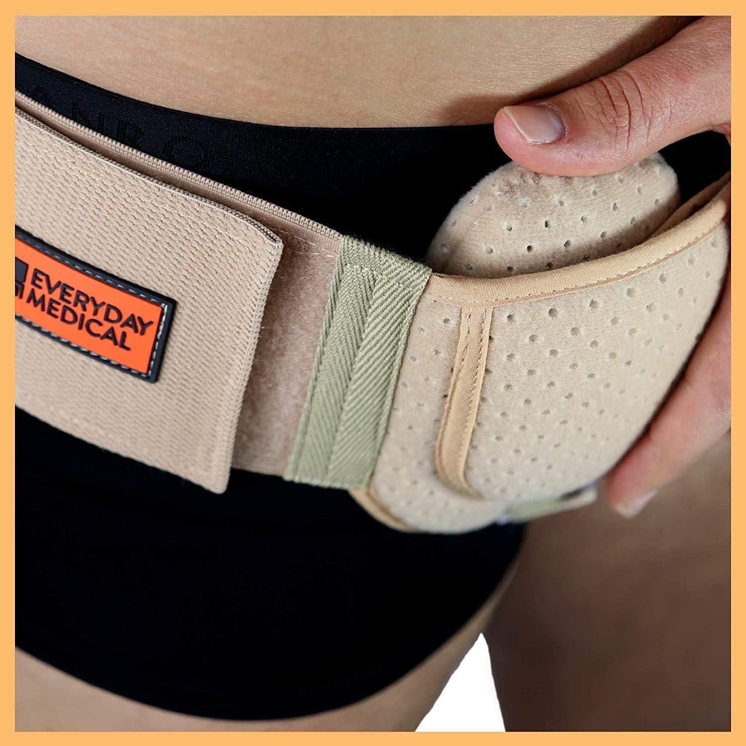 Inguinal Hernia Support Belt for Men & Women Adjustable Waist Strap Post Surgery Truss for