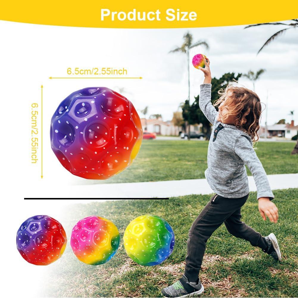 Osdue 3PCs Astro Jump Ball - Super High Bouncing Rainbow Foam Balls for  Kids' Parties | Lightweight Spring Rubber Ball with Fun Noise | Buy Now  with Express International Delivery