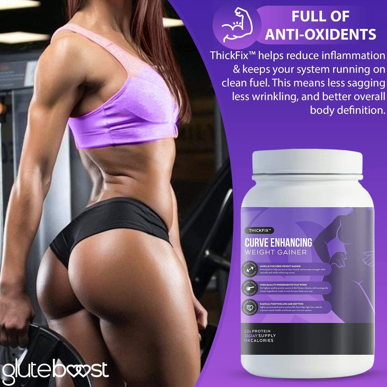 Gluteboost ThickFix Combo Kit Natural Curve Enhancement Protein Shake