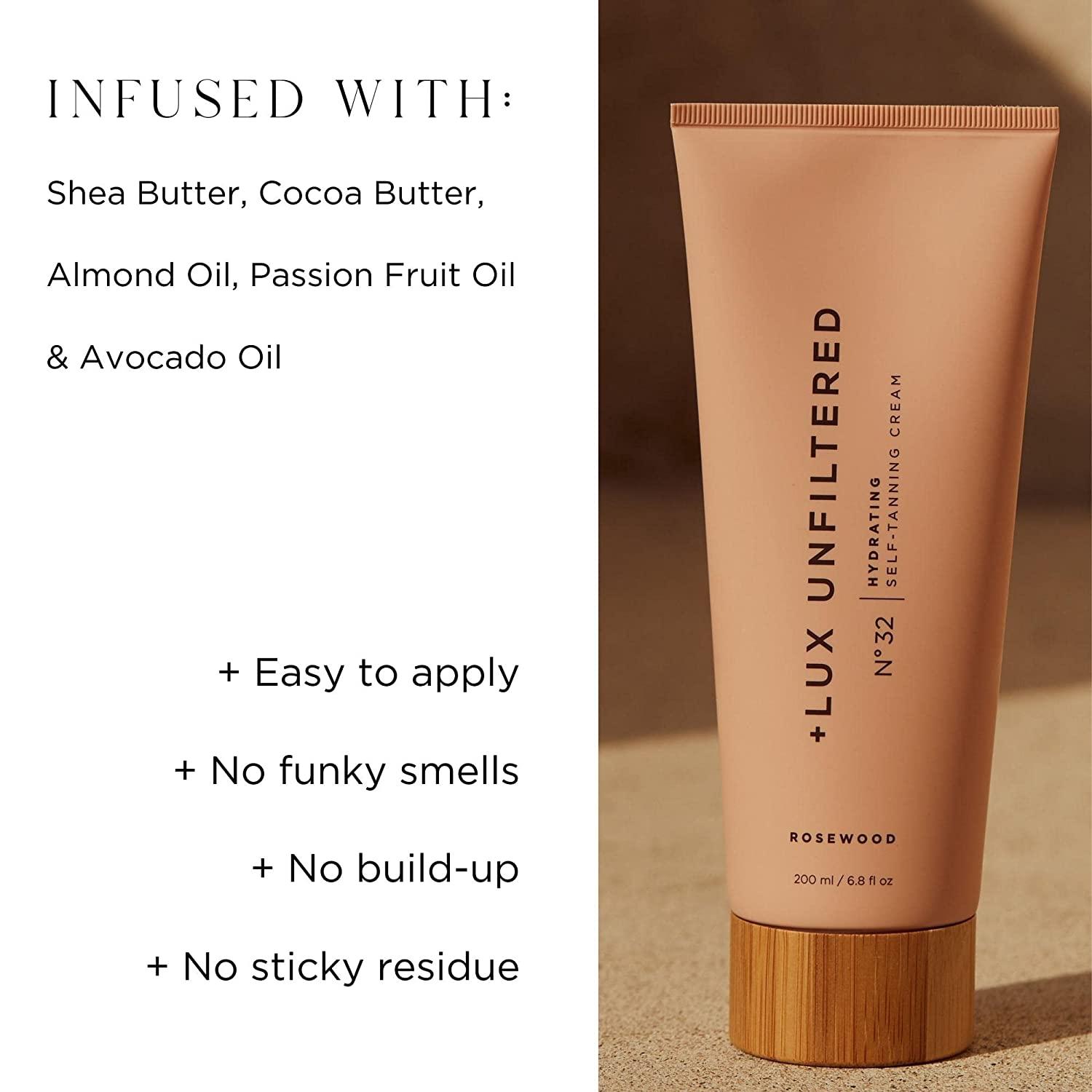 + Lux Unfiltered N32 Gradual Hydrating Self Tanner in Rosewood Self