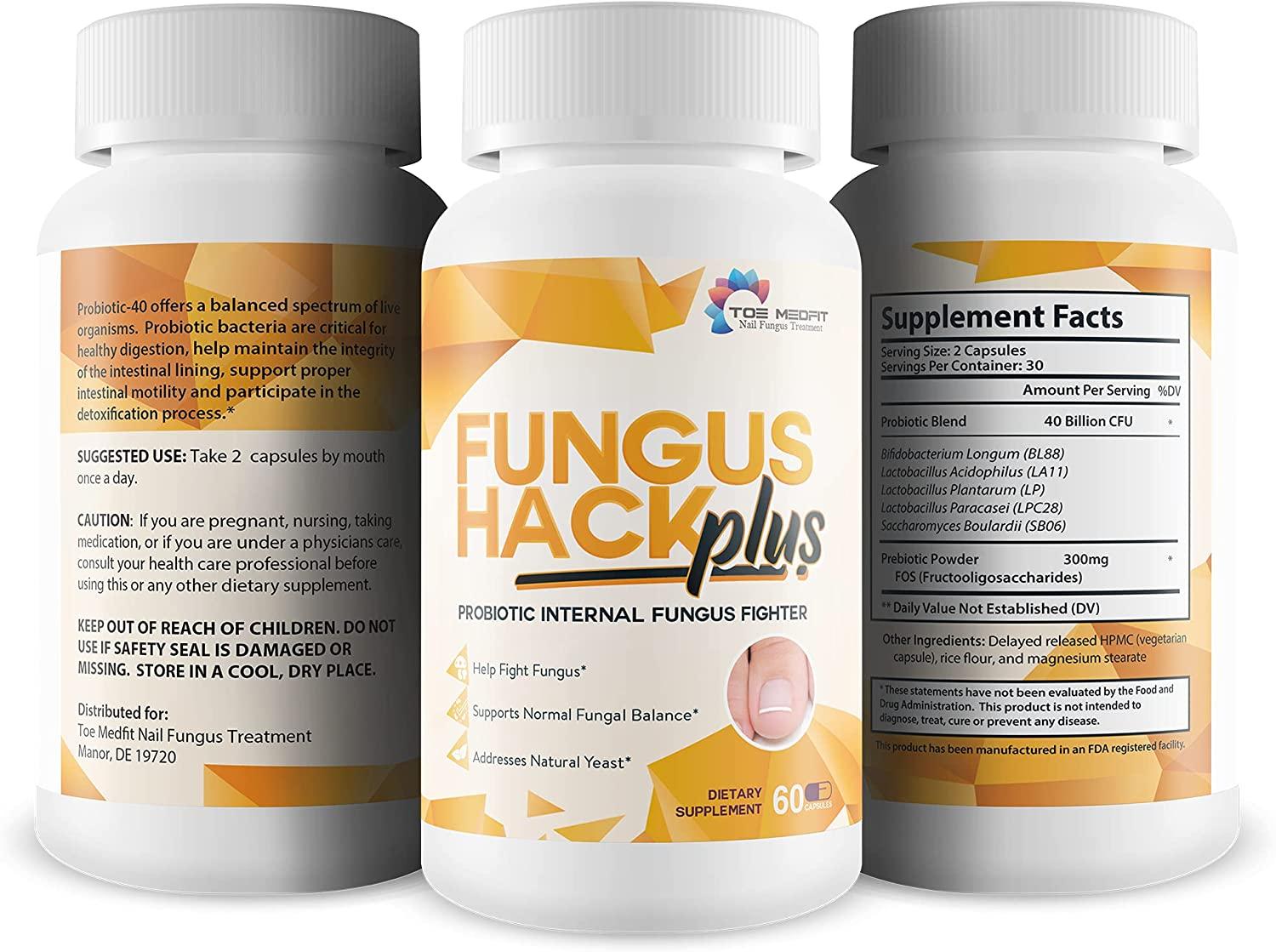 Fungus Hack Plus Probiotic Internal Fungus Fighter Antifungal