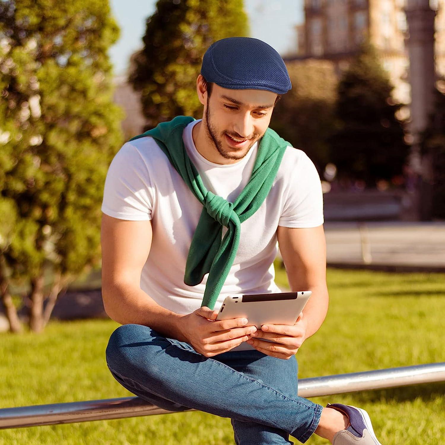 Geyoga 6 Pieces Working Hat with Buttons Adjustable Sweatband Bouffant Hats Geyoga 6 Pieces Sun Visor Hats Empty Top Baseball Cap Sports Hat