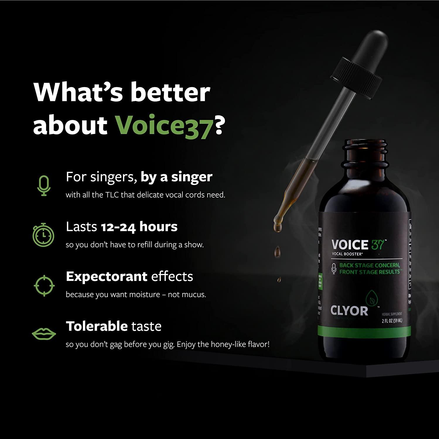 Voice37 All Natural Voice Remedy for Singers Boosts, Soothes and