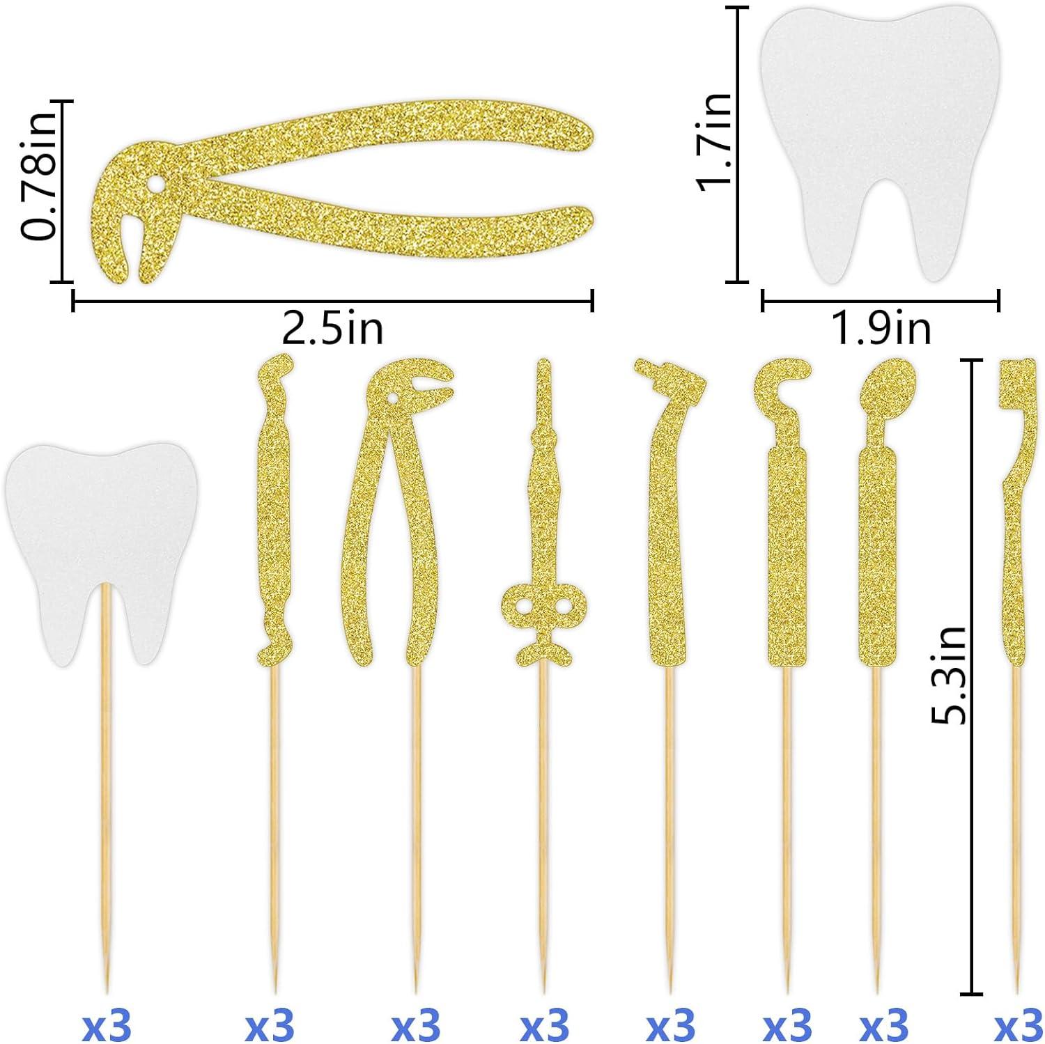 Firefairy Dental Hygienist Graduation Cupcake Toppers Dental Hygienist