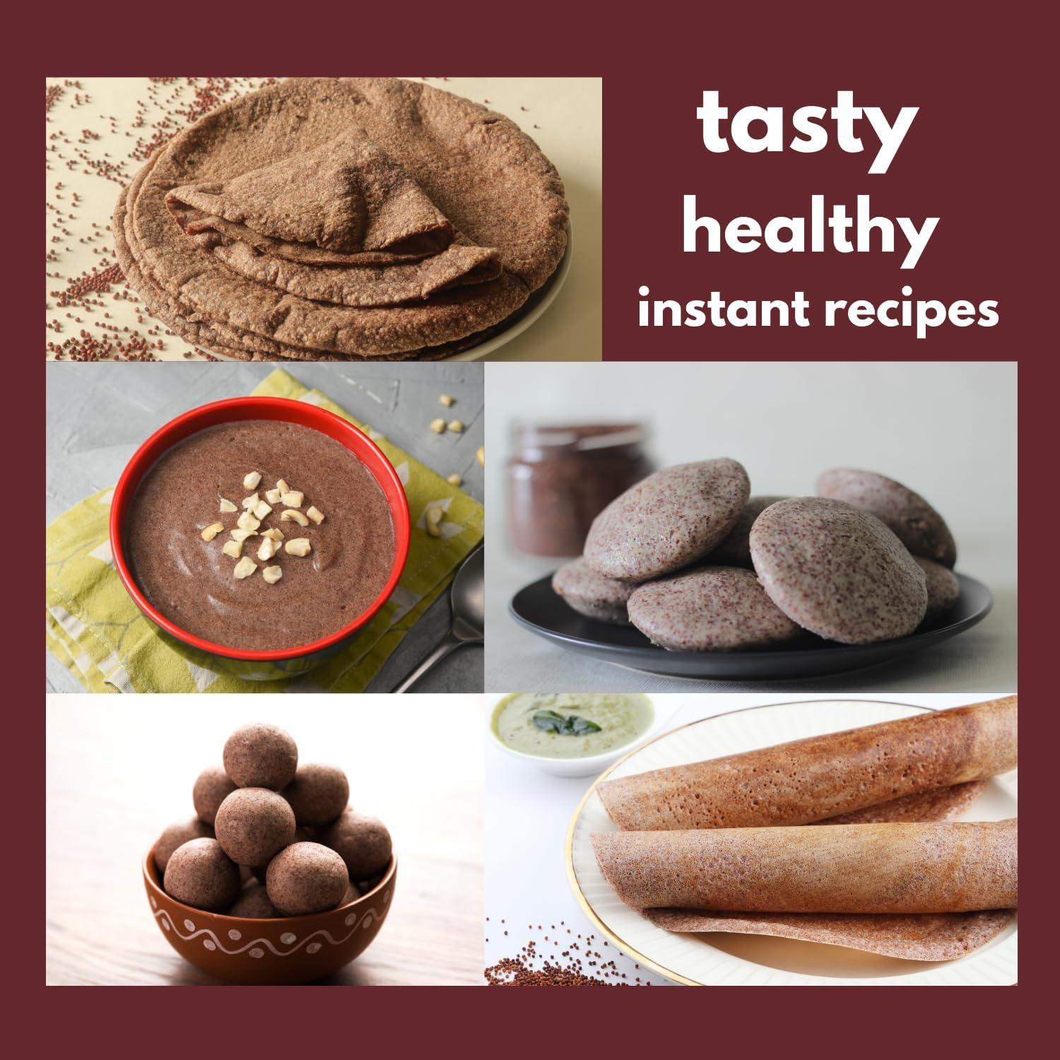 NIHKAN Sprouted Ragi Flour 454g Gluten-Free Nutritious Finger