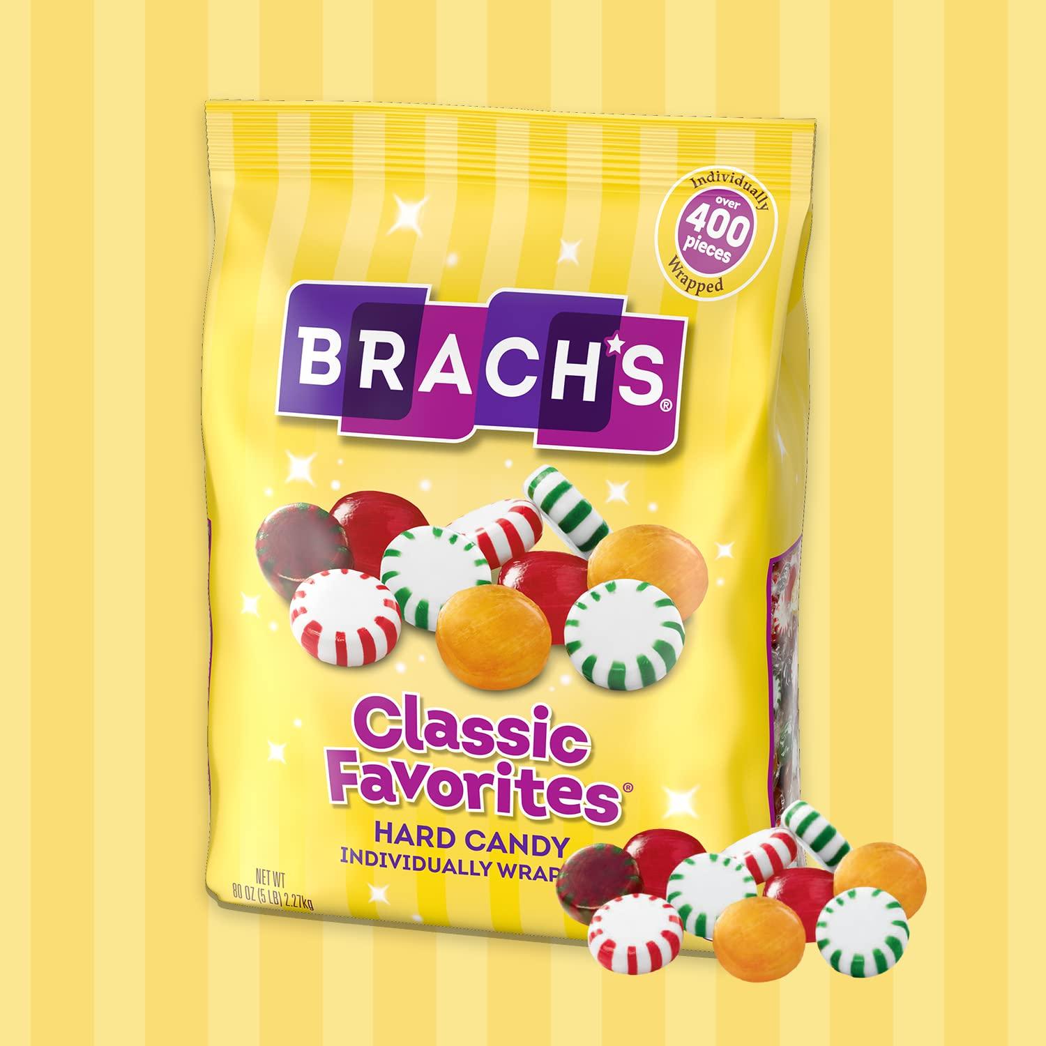Brach's Classic Favorites Hard Candy Mix Individually Wrapped Assorted Bulk Candy 5 lb Bag