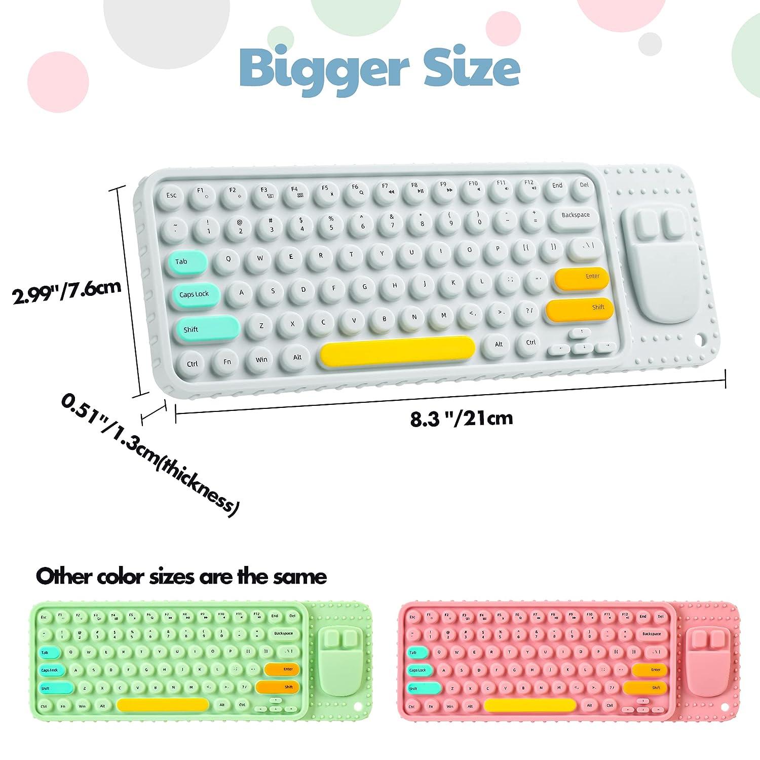 Soft Silicone Keyboard Teether Baby Teething Toys for Infants