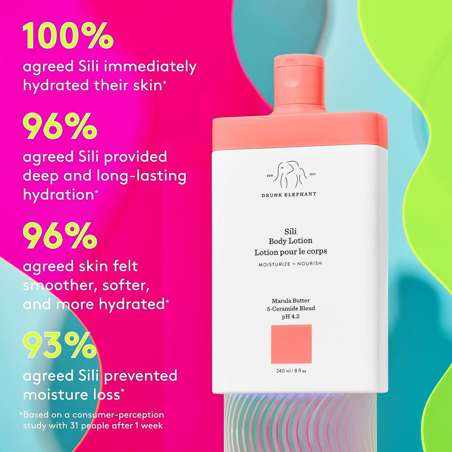 Drunk Elephant Sili Body Lotion Deep Calming Skin Moisturizer 240 mL
