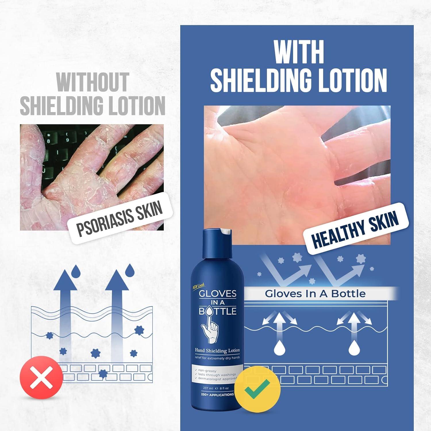 Gloves In A Bottle Shielding Lotion With Dispenser 8 Oz (Pack of 2)