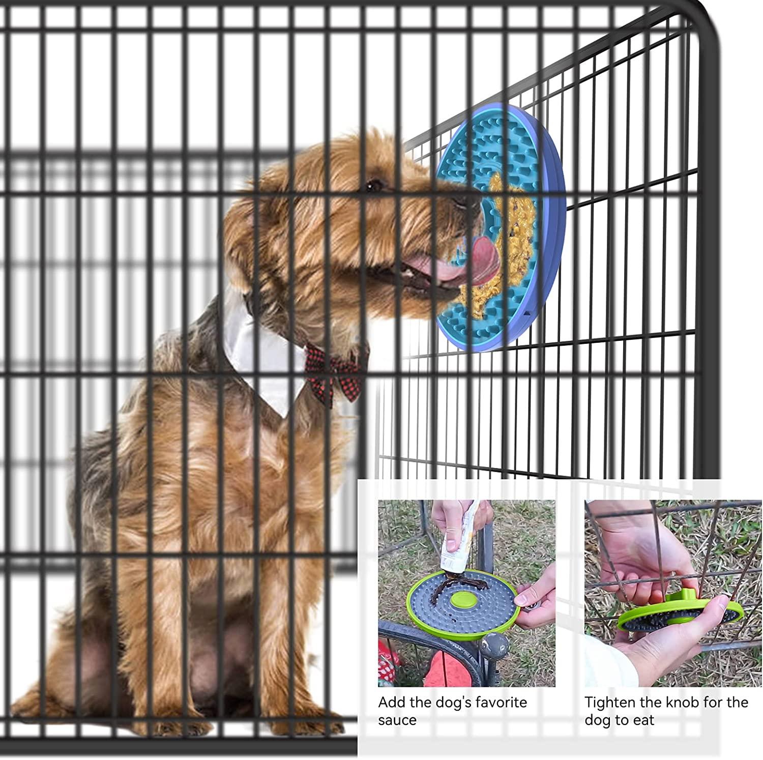 Lick Mat for Dogs,Dog Cage Training Tools for Secures to Crate Peanut