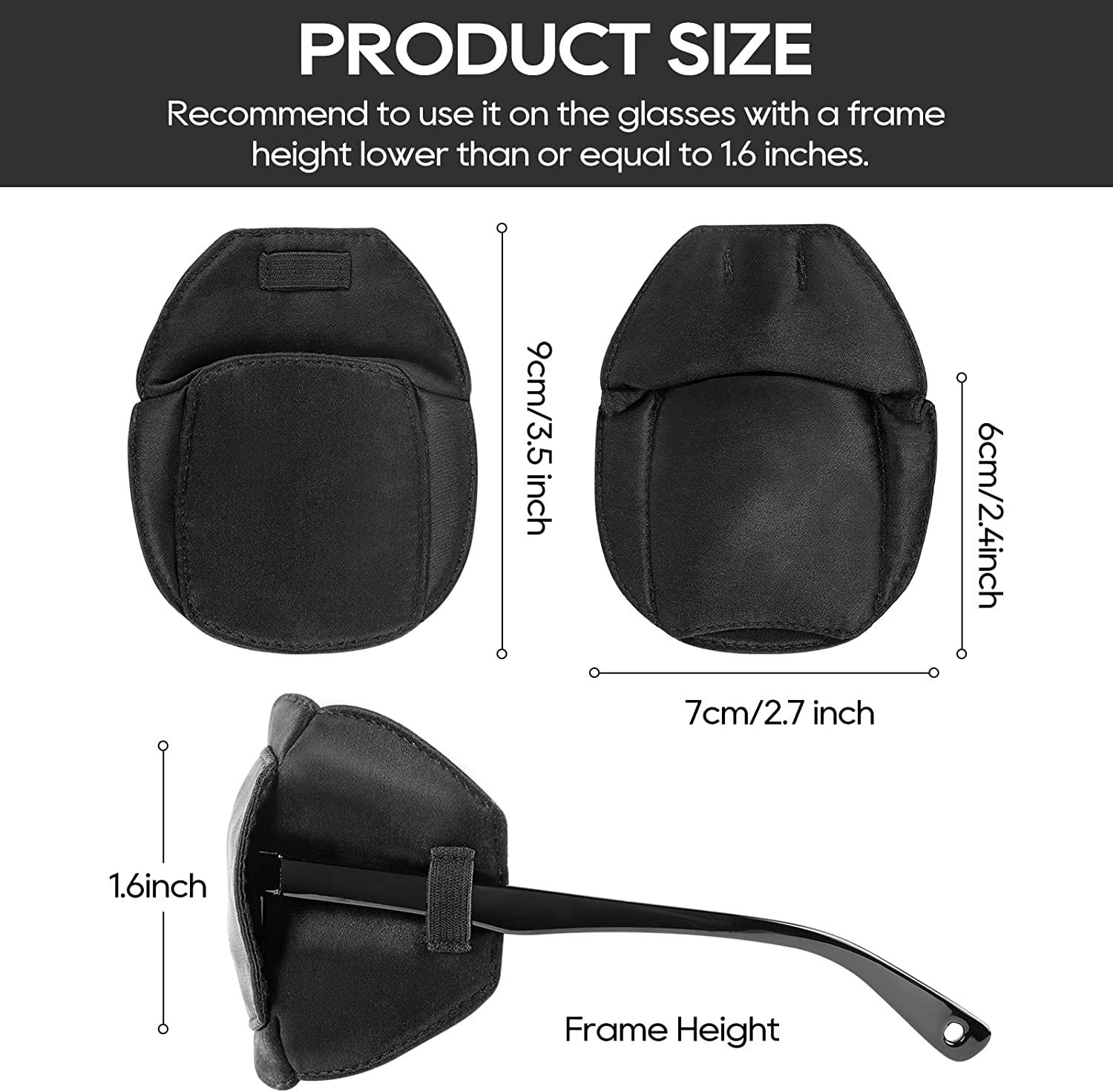 eZAKKA Eye Patches for Adults Kids Left Right Eye, 2 Pcs Medical Eye