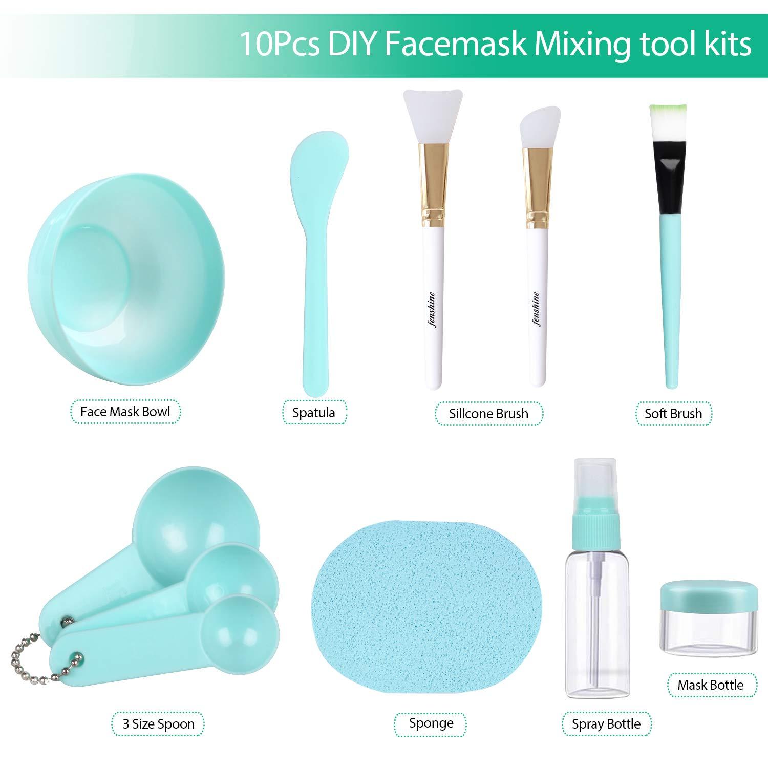 Face Mask Mixing Bowl Set, Facial Mask Mixing Tool Kit with Plastic