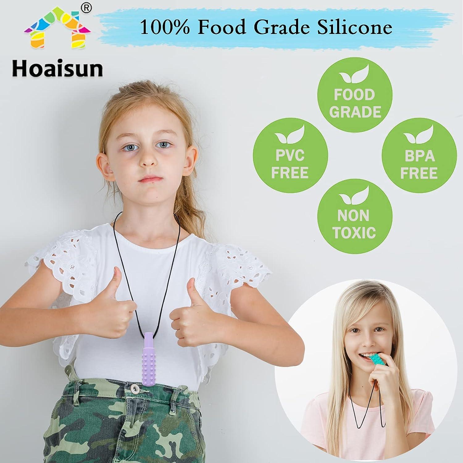 Buy Ausbay Sensory Chew Necklace(3 Pack), Silicone Crystal Pendant Chewy  Oral Sensory Motor Aids for Boys & Girls with Autism, ADHD,SPD, Anxiety-Christmas  Gift(Grey, Purple, Green) Online at Low Prices in India -