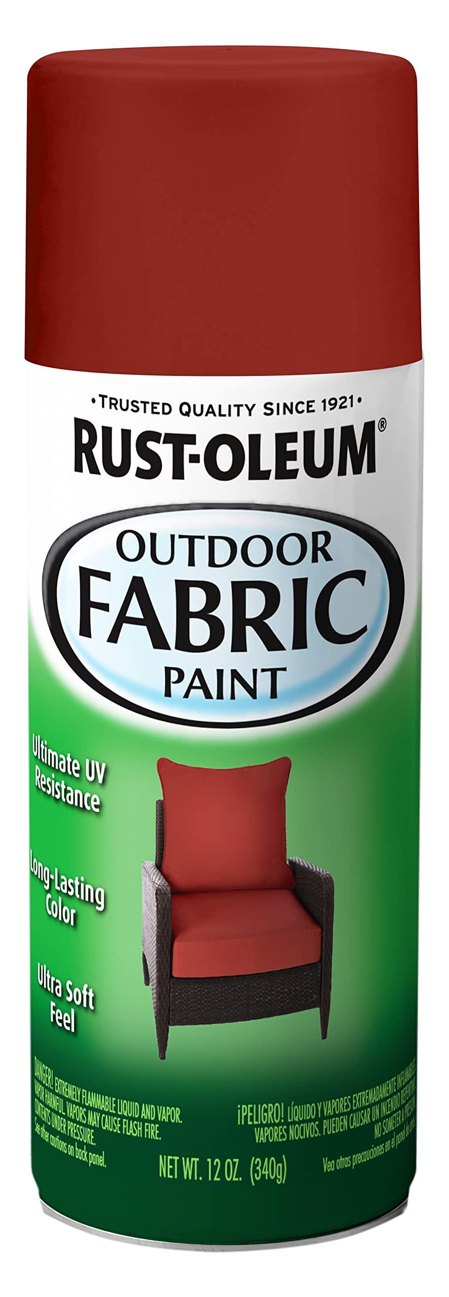 RustOleum Outdoor Fabric Spray Paint 12 oz Chili Red Chili Red 12