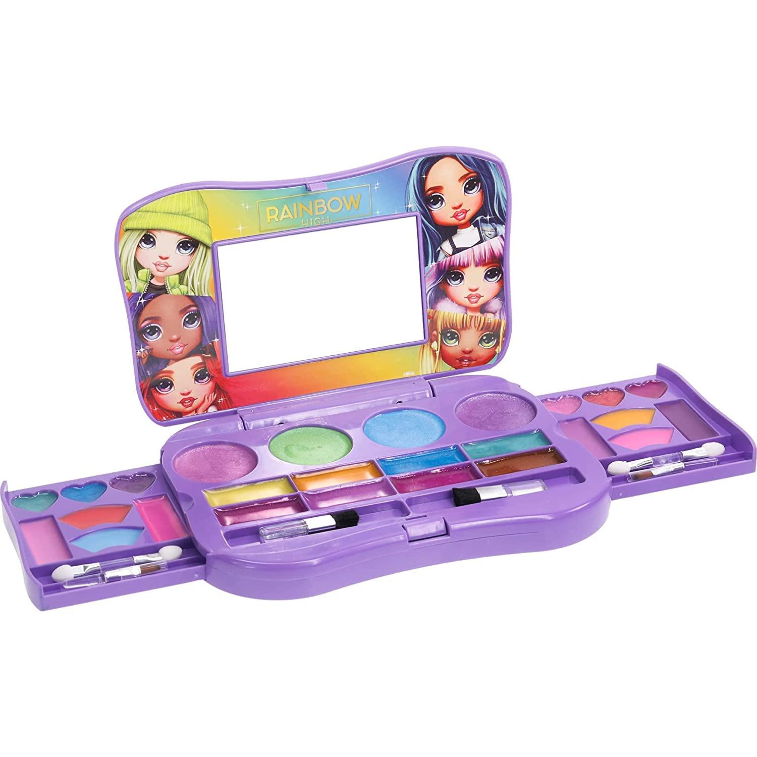 Kids' Cosmetics Makeup Set Toy For Girls, Princess Style Cosmetic Box With  Nail Polish And Peelable Makeup Toy, Purple