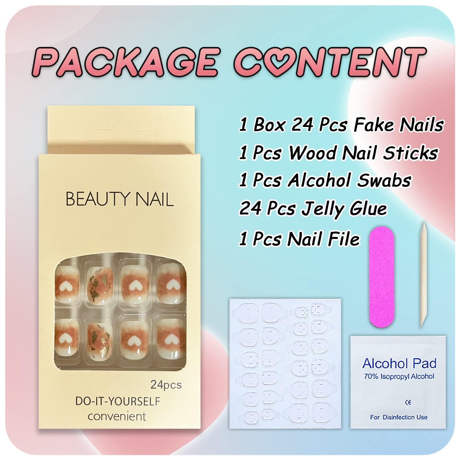 Lick 26 Pcs Classic Red Artificial Acrylic Nails for Toes Reusable Fake/False  Nails