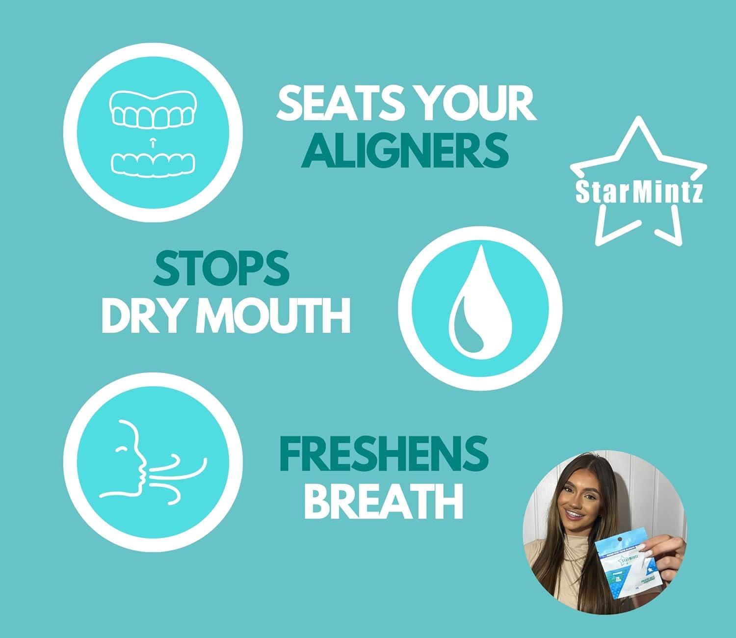 StarMintz Clear Aligner Mints that Seat Your Aligners & Soothe Aligner