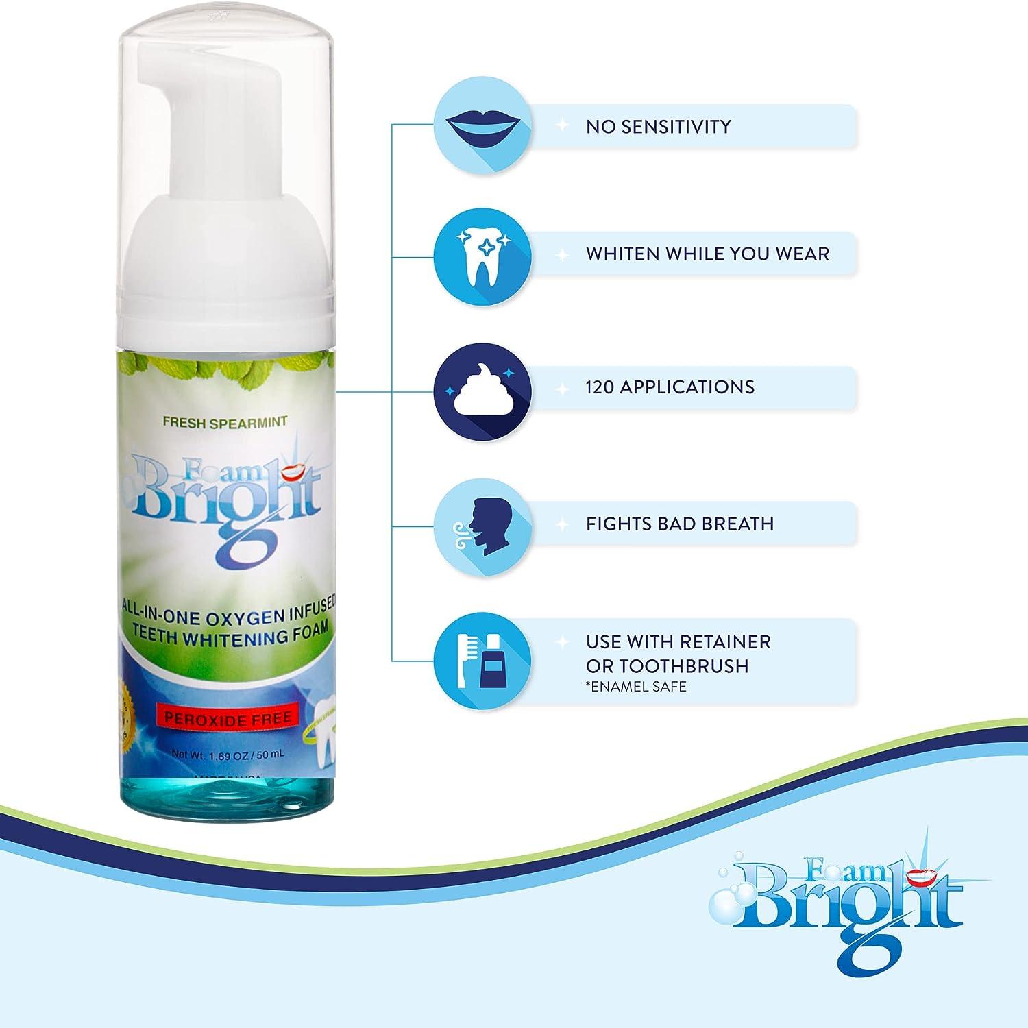 Retainer Foam Cleaner & Teeth Whitening Formula. The Ultimate Cleaning