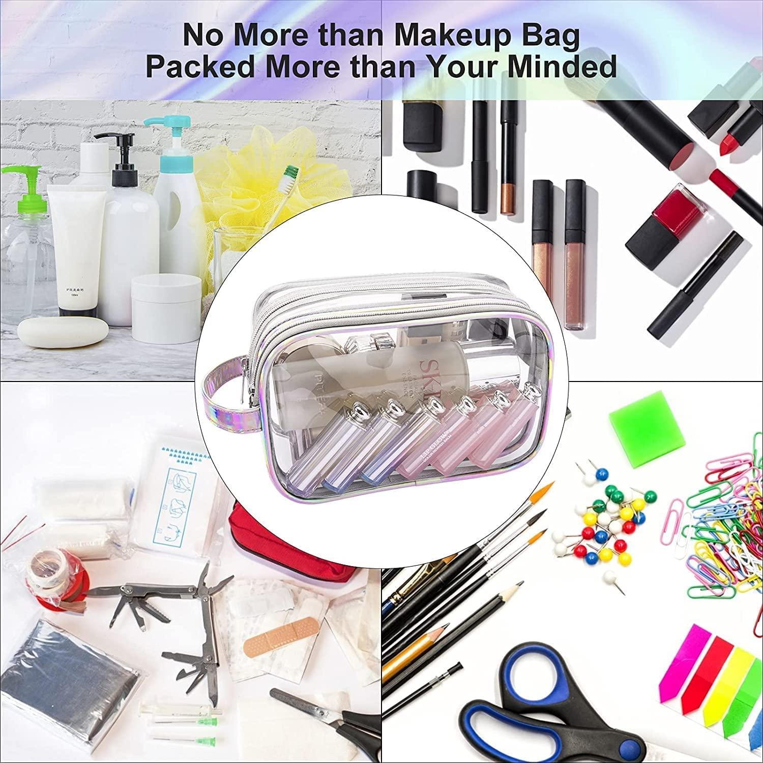 Lermende Travel Cosmetic Bag, Small Portable Makeup Brushes
