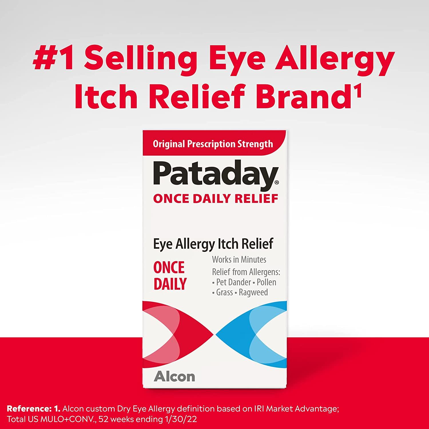 Pataday Once Daily Relief Allergy Eye Drops by Alcon 2 5 ml (2 Count