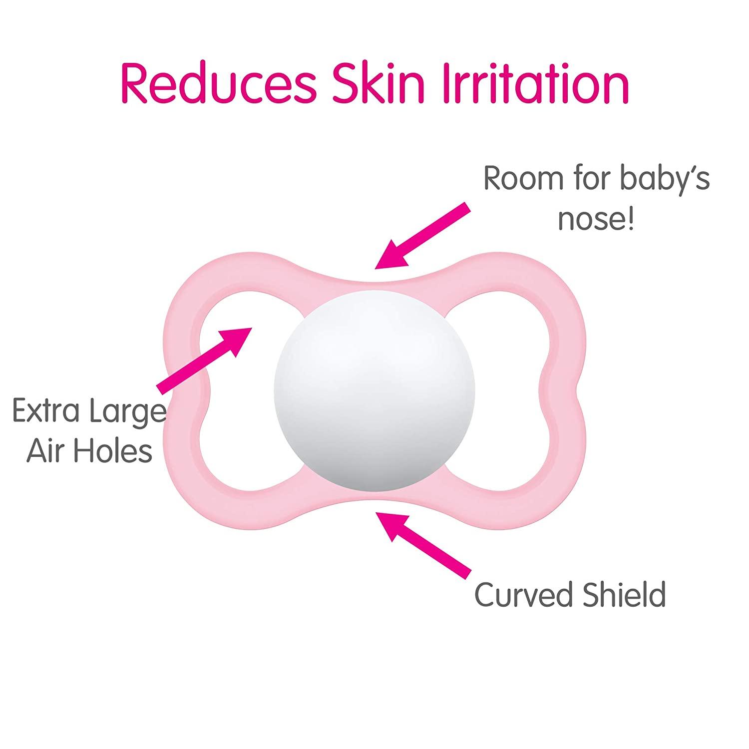 MAM Air Night & Day Baby Pacifier 3 Pack - Glows in the Dark, Sensitive ...