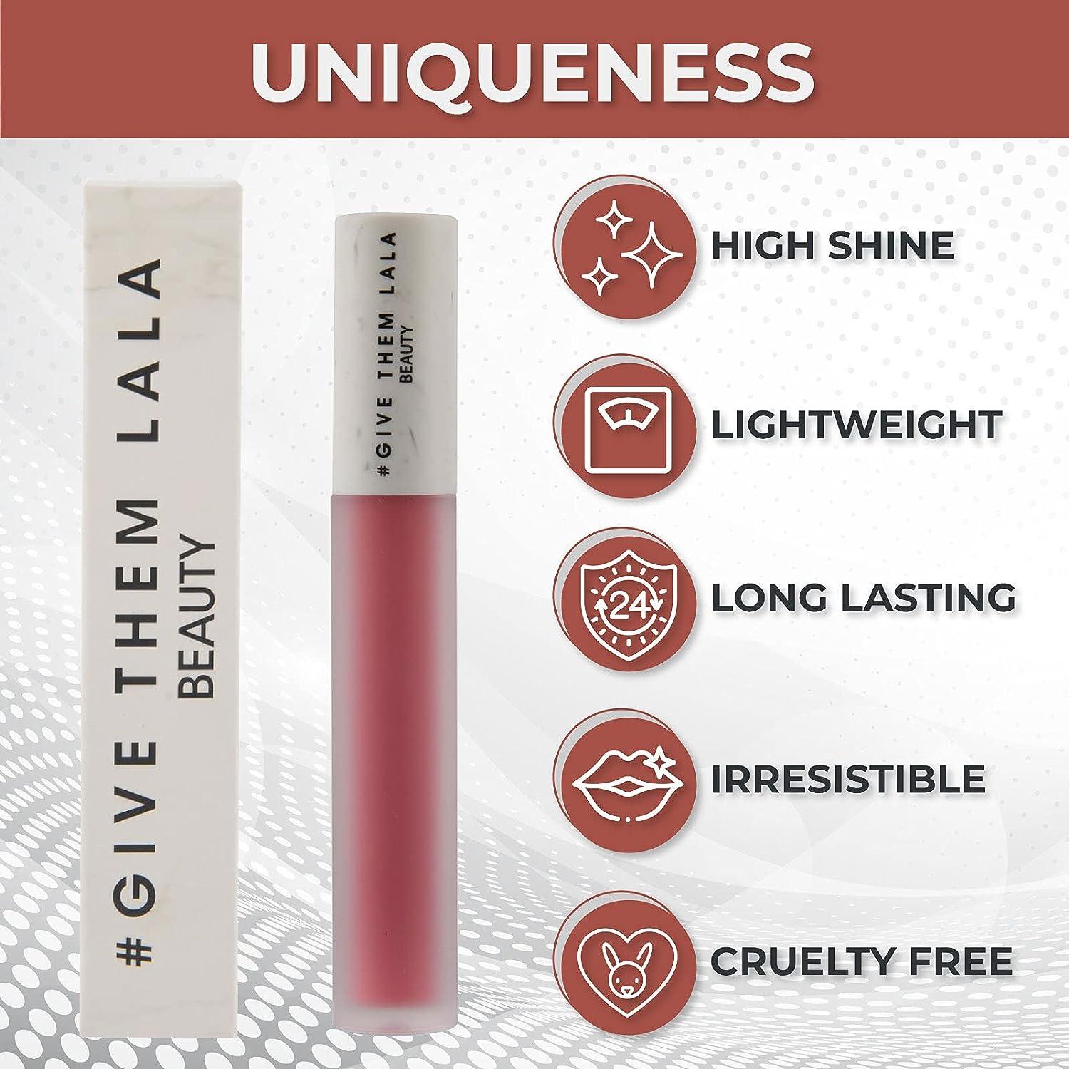 GIVE THEM LALA Calm Down Lip Gloss - High Shine, Full