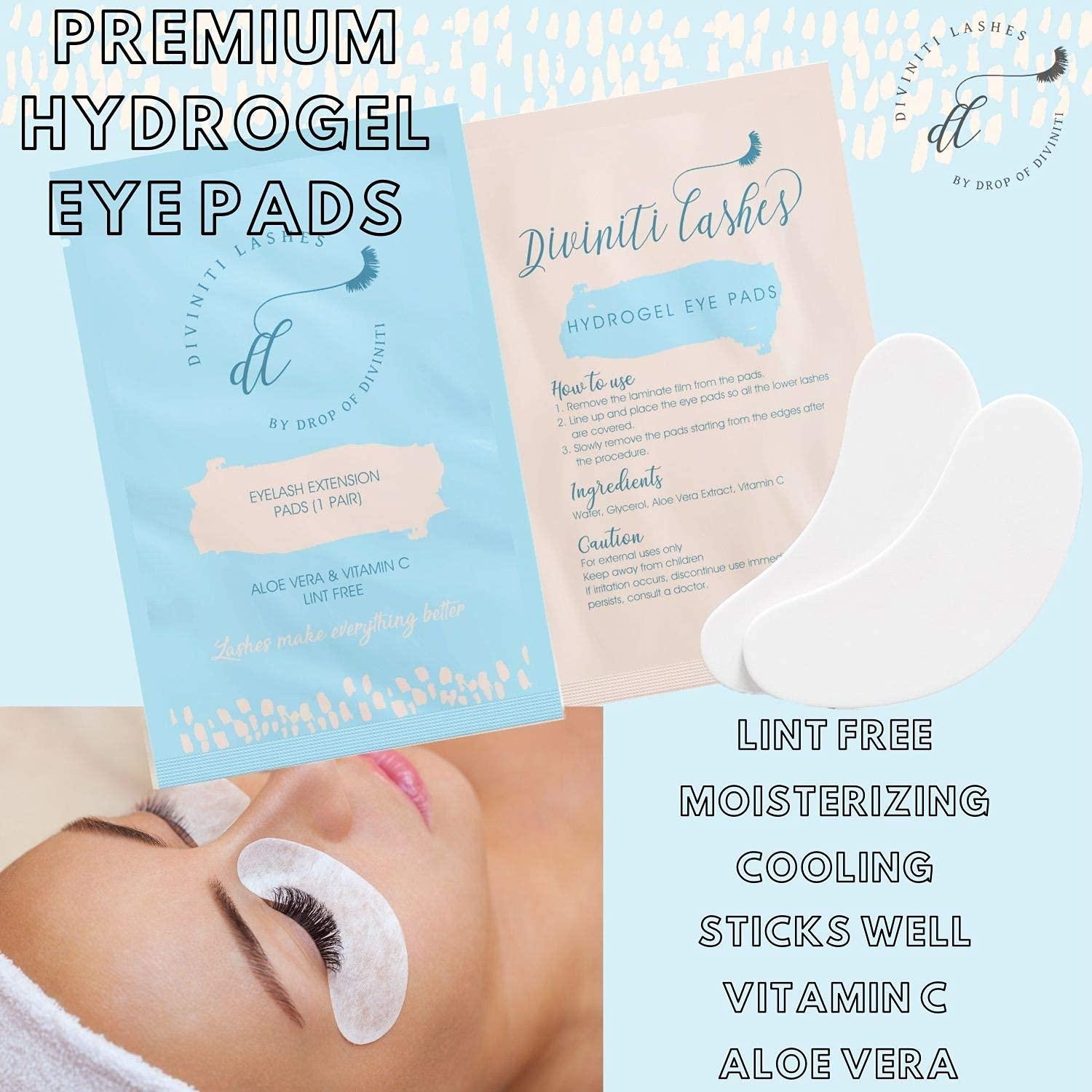 Under Eye Gel Pads Lint Free Eye Pads for Lash Extensions with Aloe