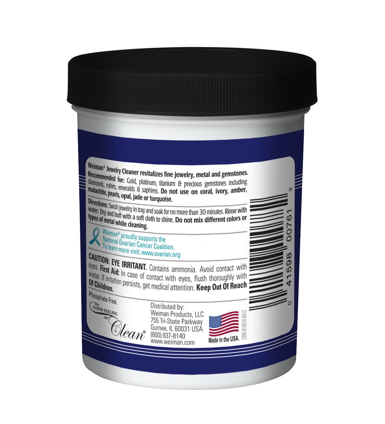 Weiman Jewelry Cleaner Liquid Restore Shine to Gold & Diamonds 7oz