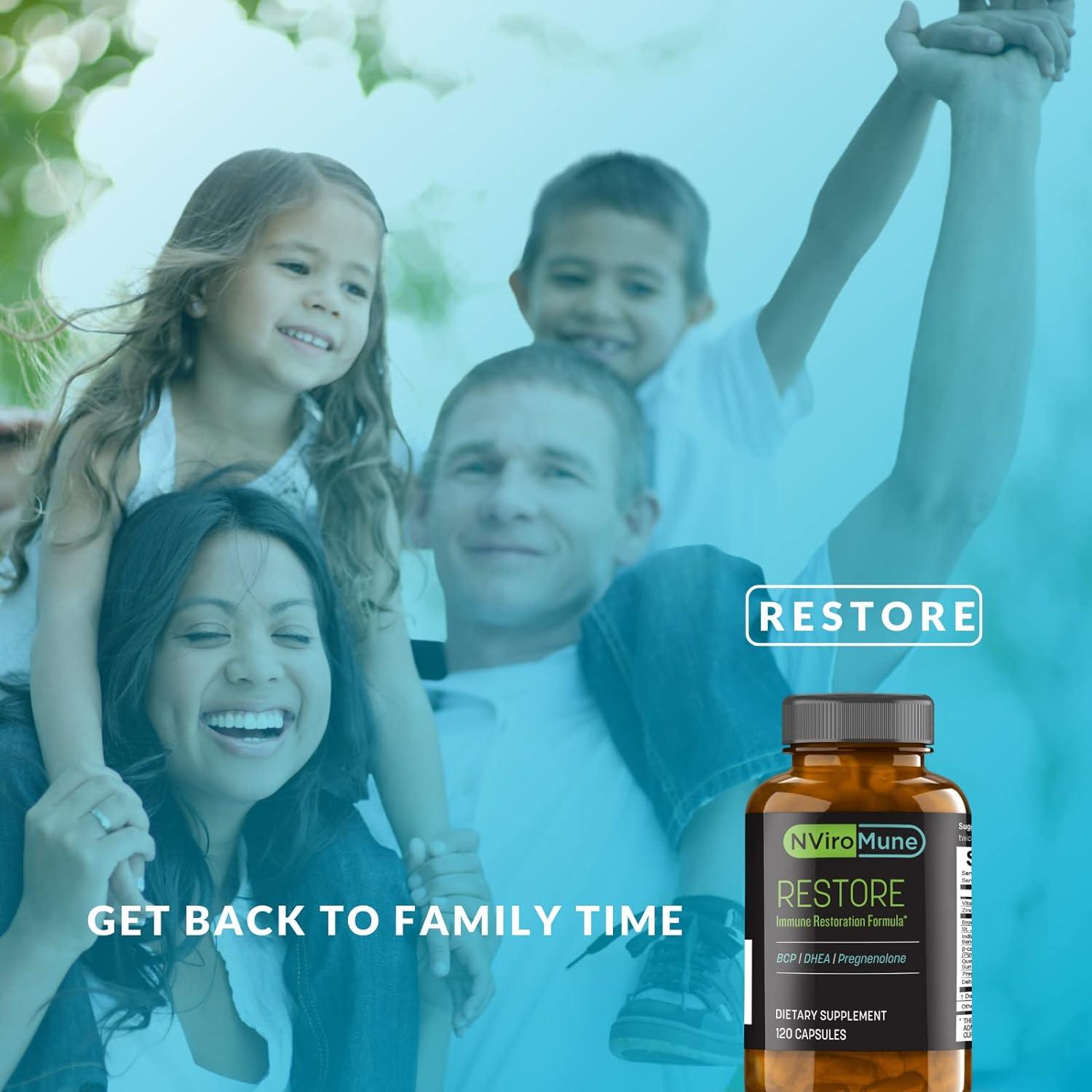 NviroMune Restore Immune System Support with Zinc & Vitamin D 120