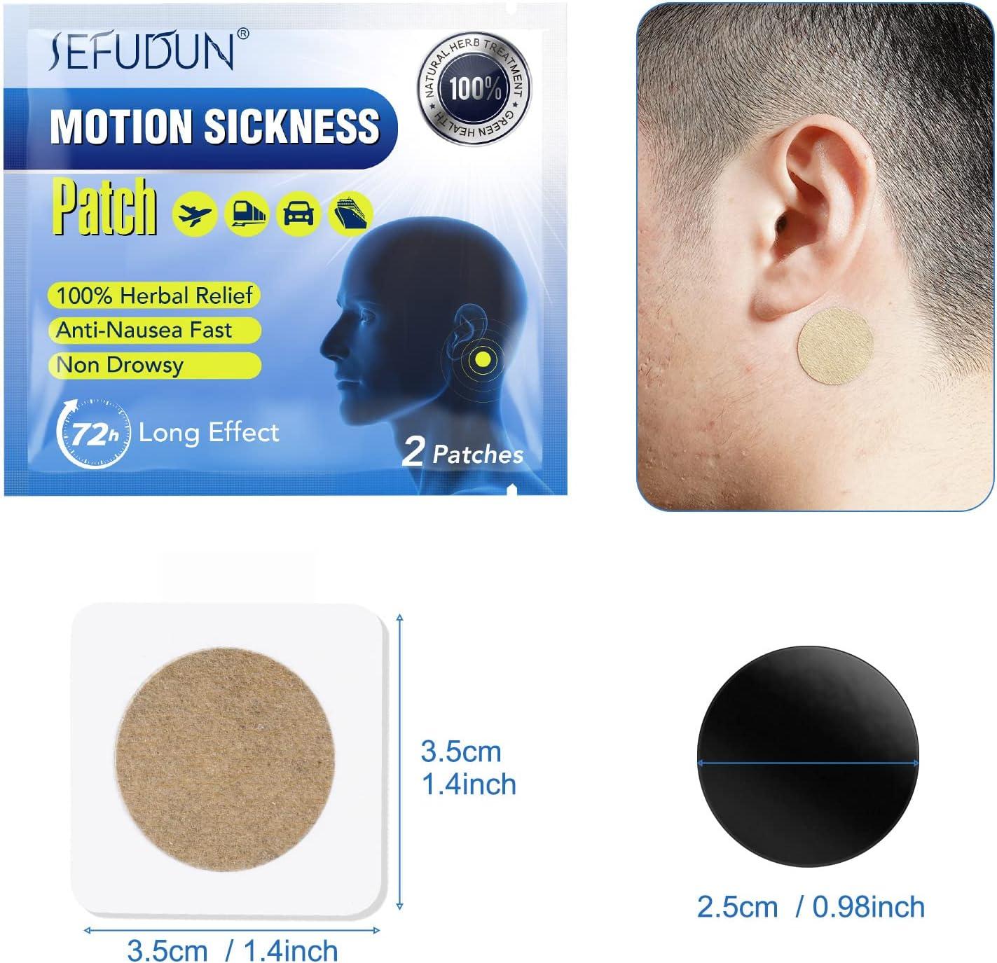 CLOXENY Motion Sickness Patches 40 Count Motion Sickness Patch for Cruise/Dizziness/Vertigo