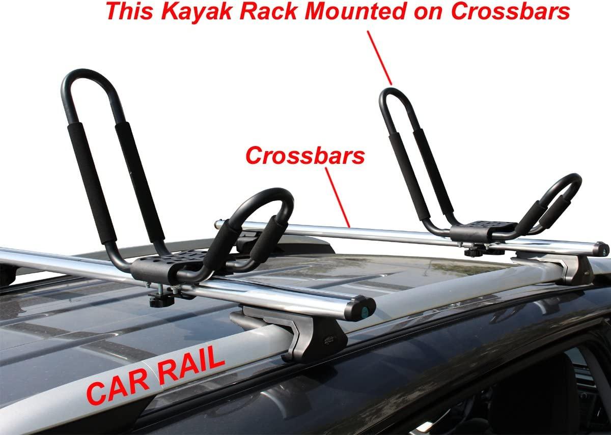 Double Set of J Bar Kayak & Canoe Roof Racks