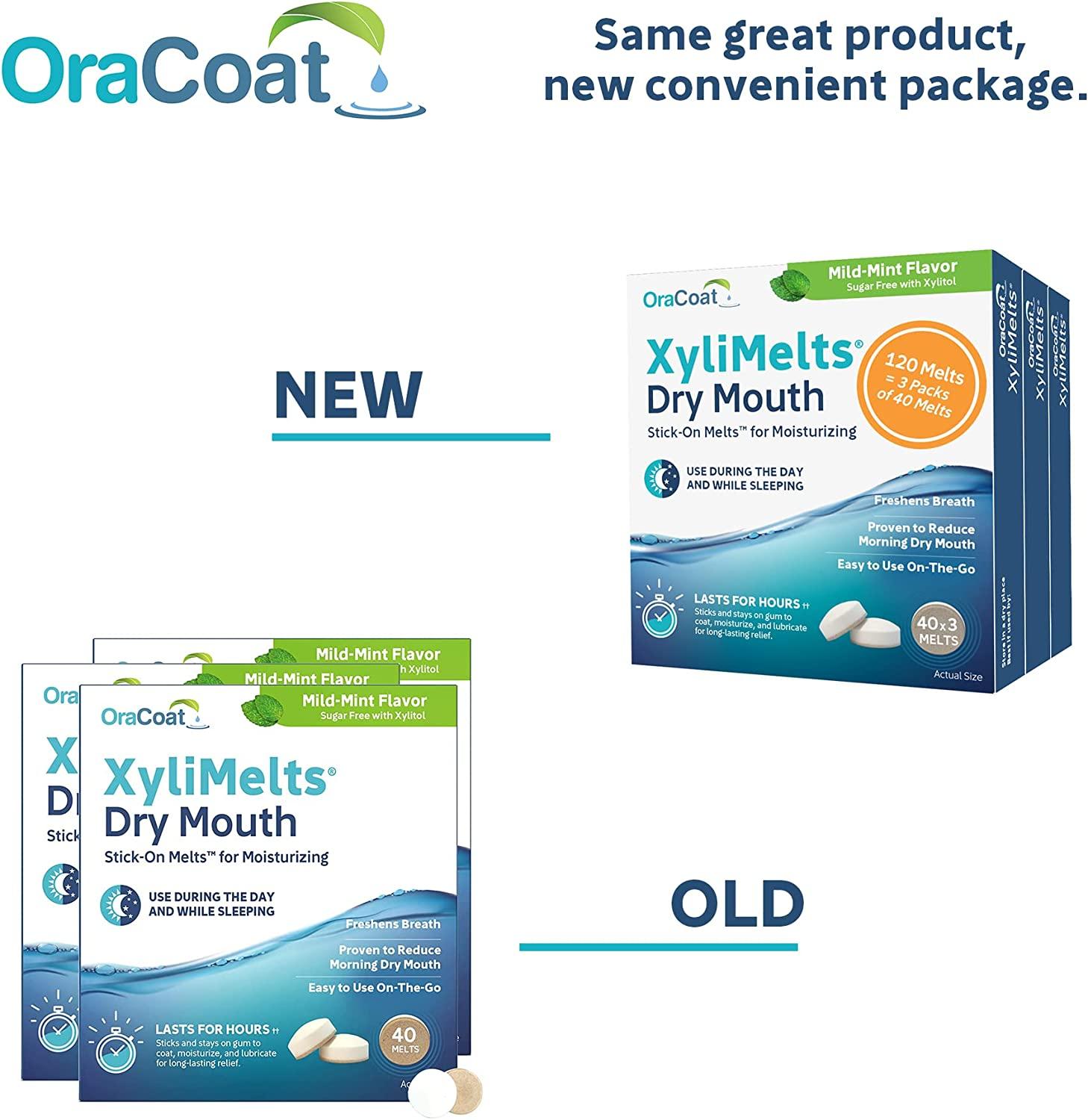OraCoat Xylimelts For Dry Mouth - Mild-Mint
